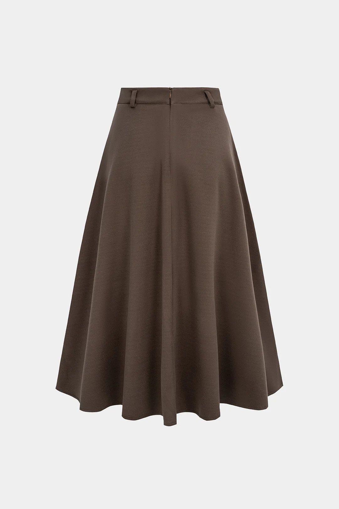 Woolen Ruched Pocket High Waist Skirt - Weenar