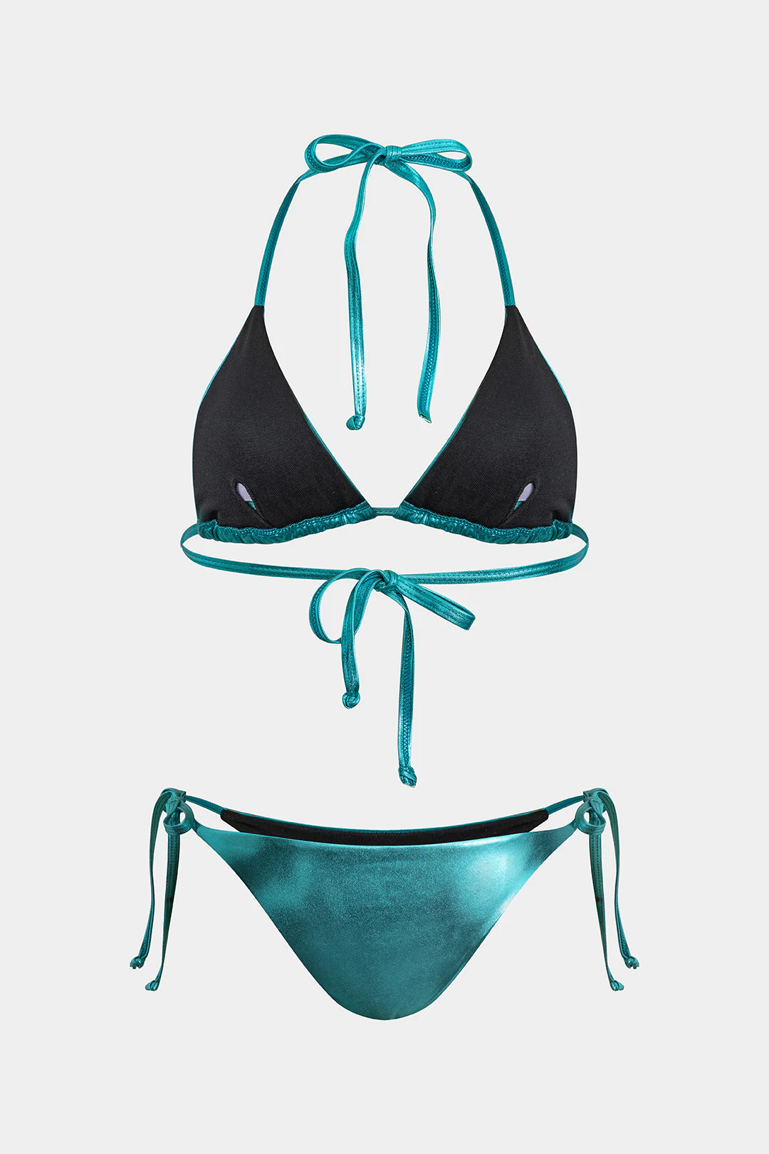 Halter Neck Tie-Up Bikini Set - Weenar