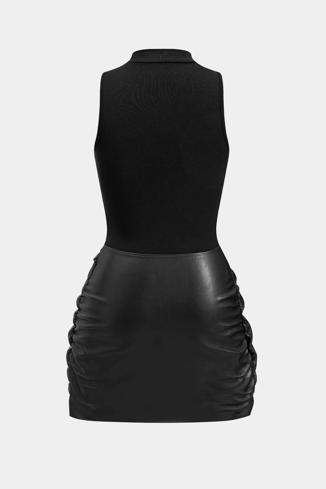 Tie Front Sleeveless Mini Dress - Weenar