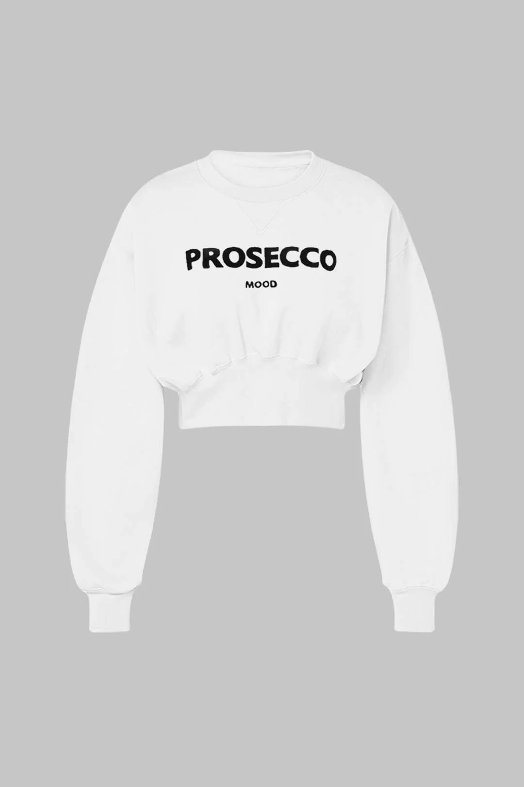 Letter Print Round Neck Long Sleeve Sweatshirt - Weenar