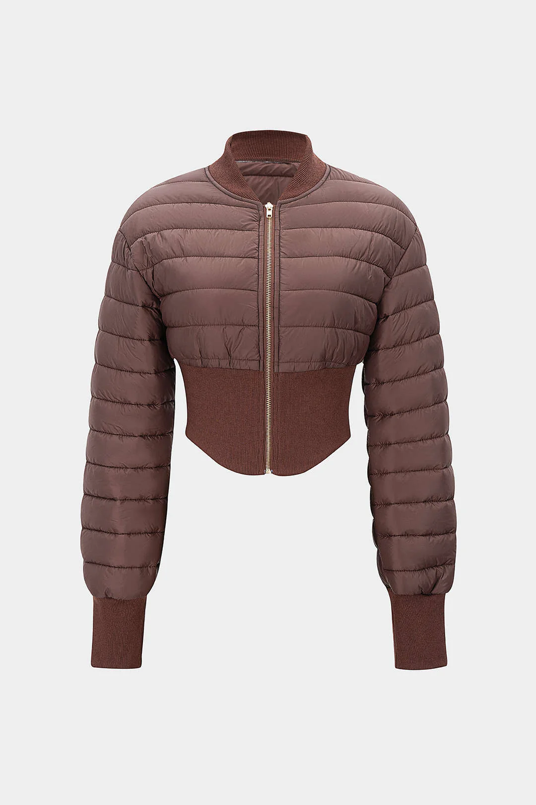Patchwork Zipper Puffer - Weenar