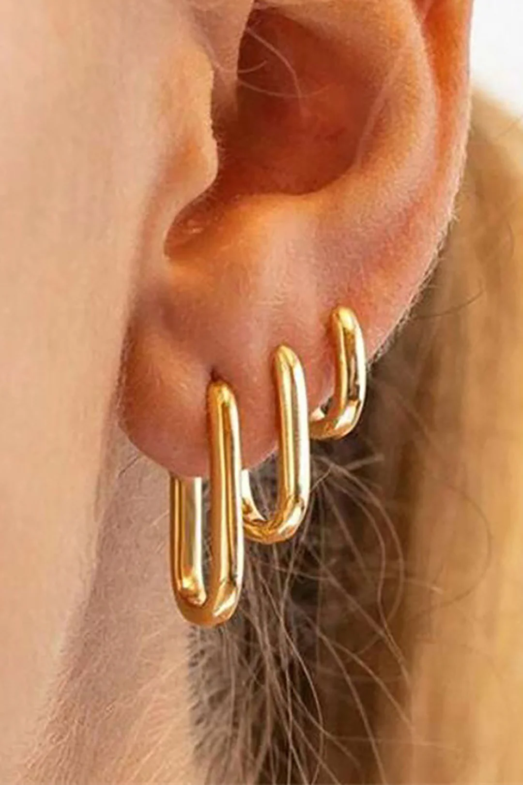 Alloy Oval Earrings - Weenar