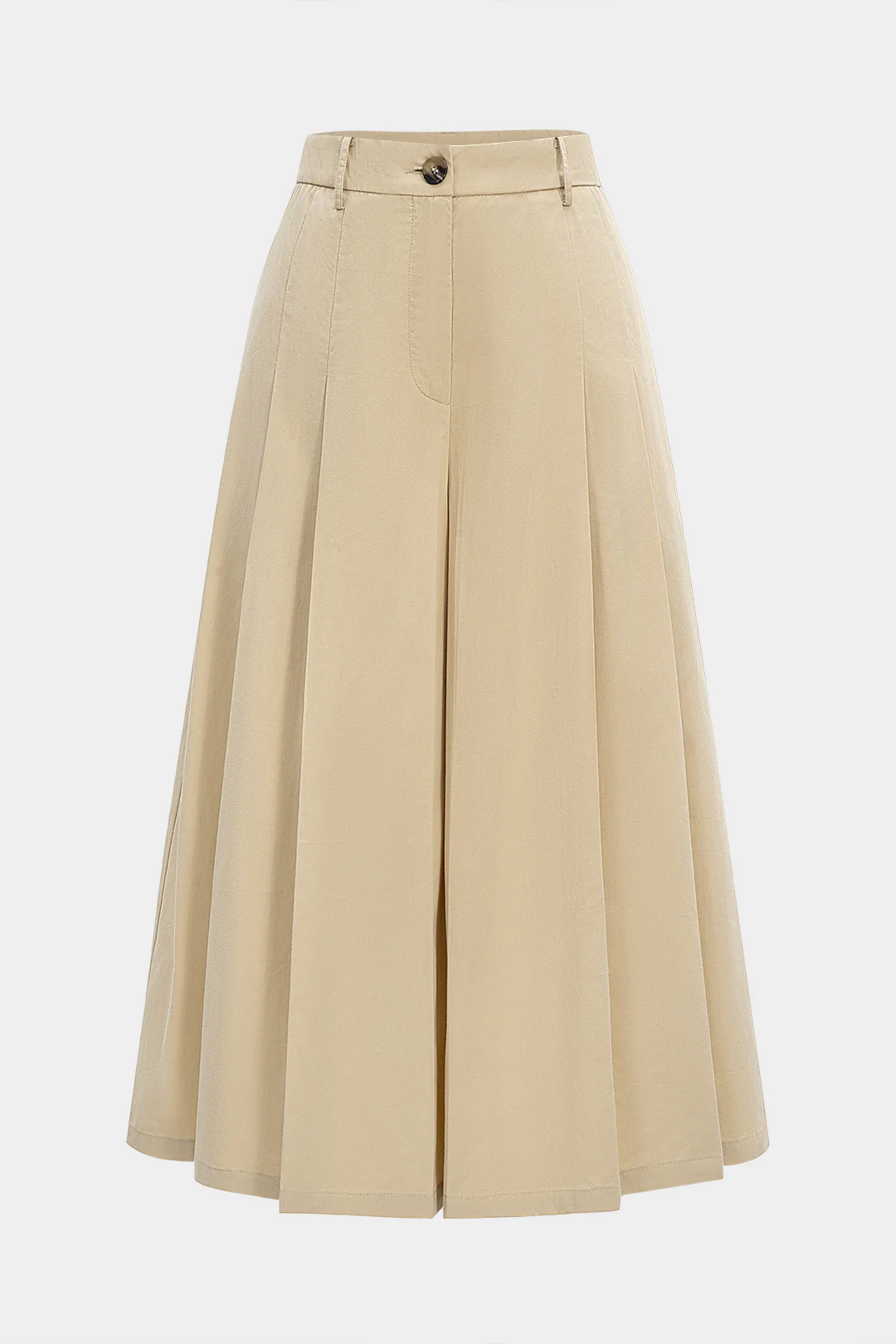 High Waist Wide Leg Pleated Trousers - Weenar