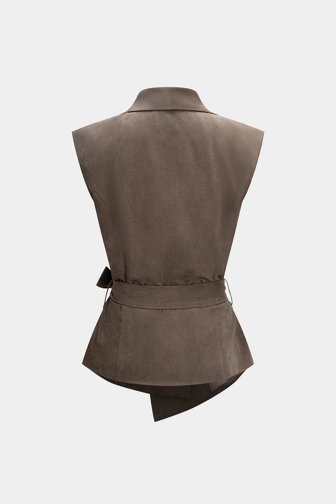 Tie Front Asymmetrical Tank Top - Weenar
