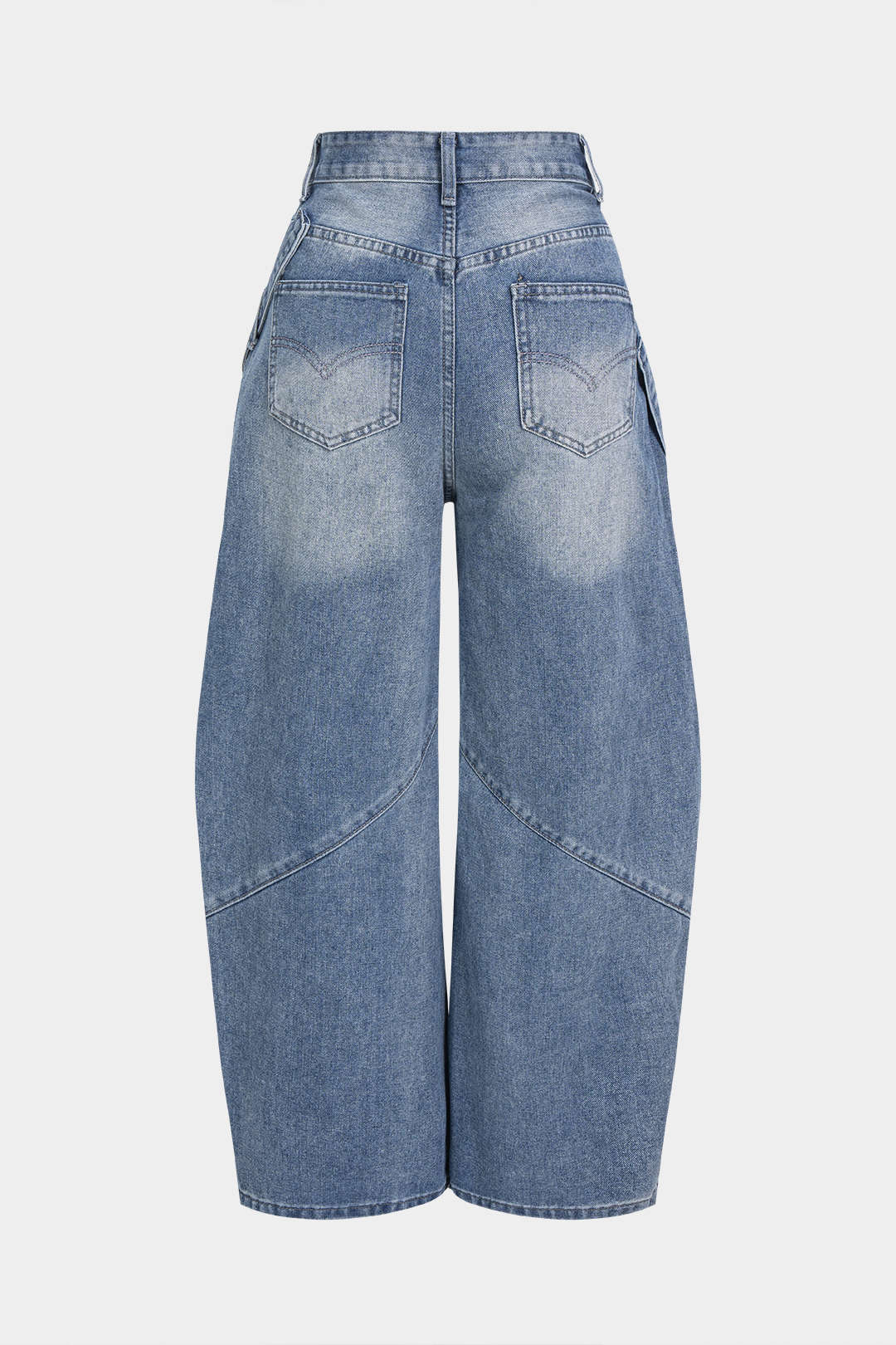 Denim Asymmetrical Pocket Jeans - Weenar
