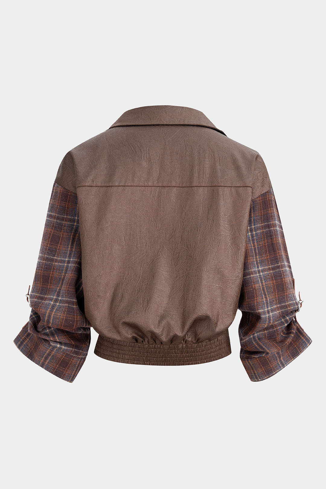 Plaid Print Button Top - Weenar