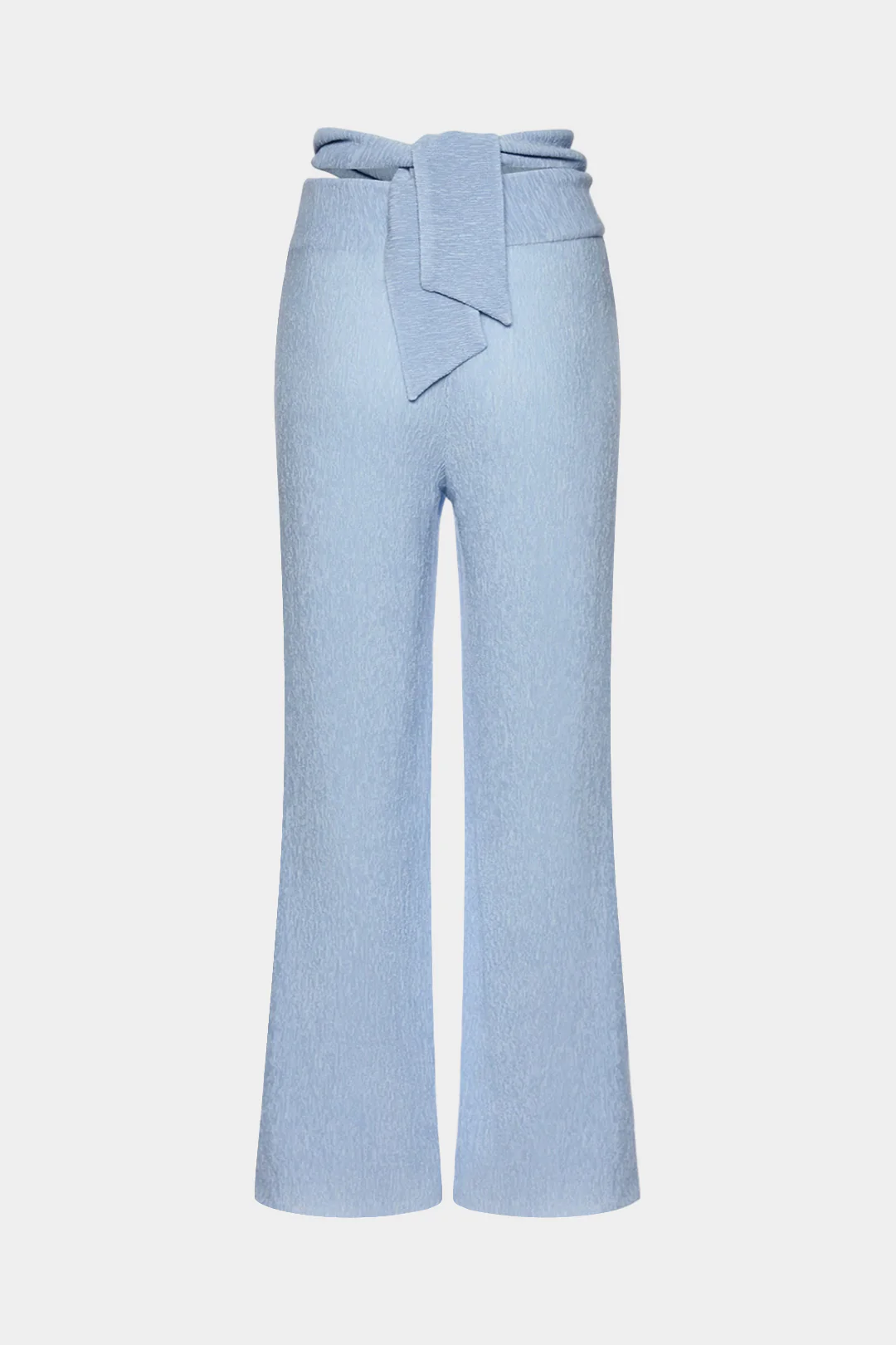 Textured Asymmetrical Knotted Pants - Weenar