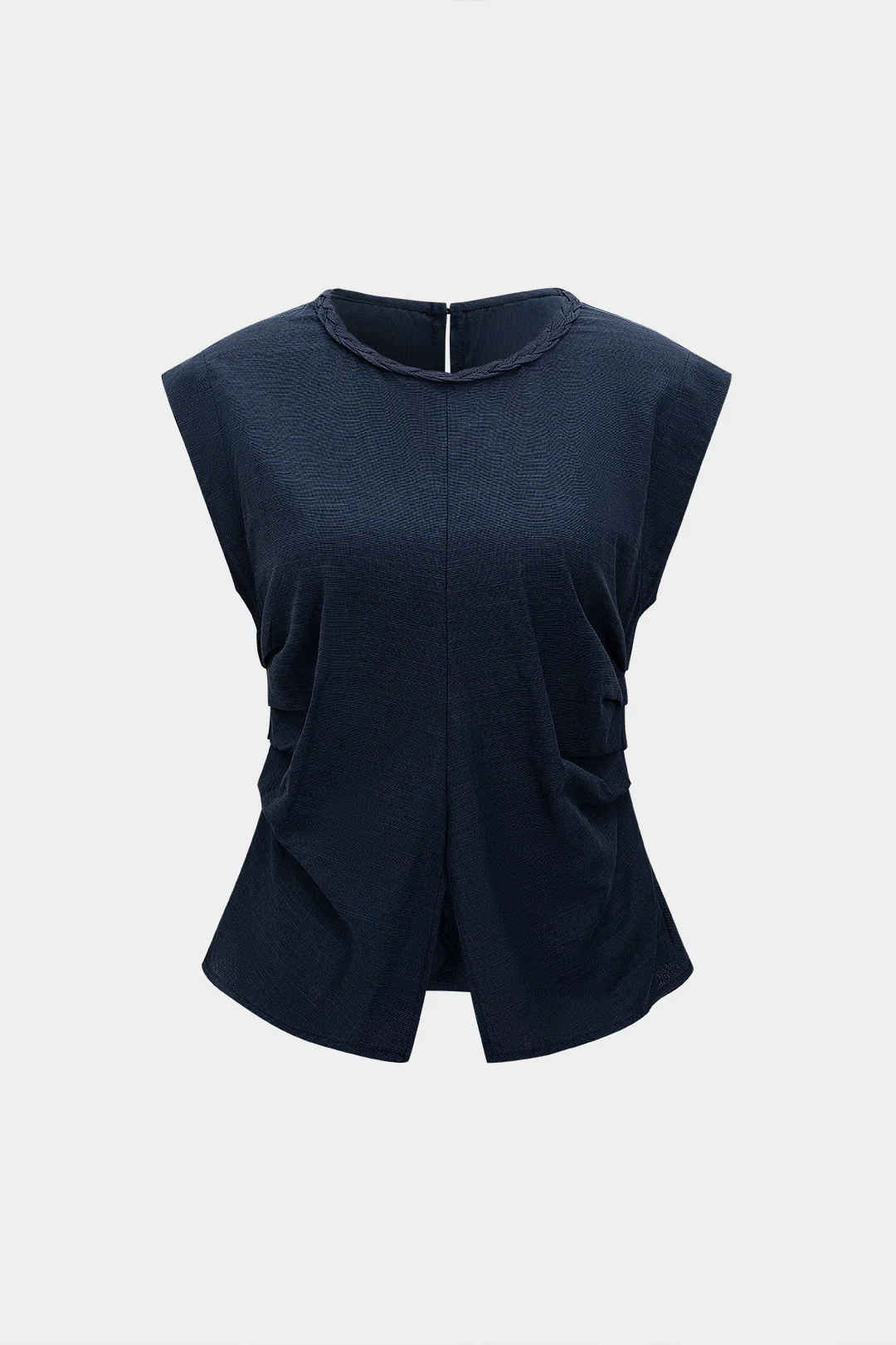 Ruched Detail Short-Sleeve Shirt - Weenar