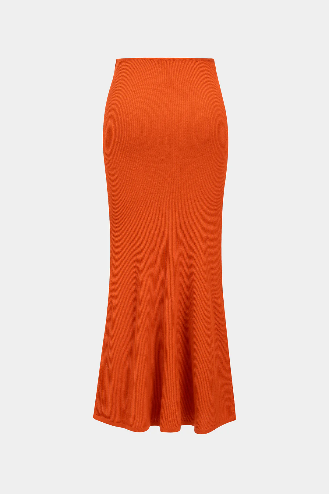 Solid Knit Slit Skirt - Weenar