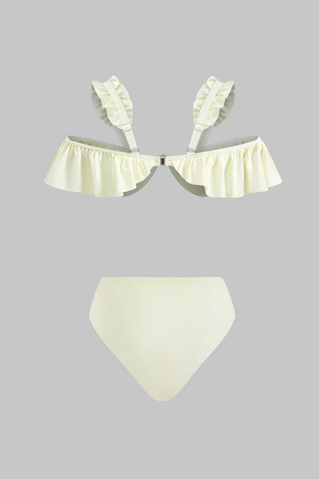 Ruffle Underwire Bikini Set - Weenar