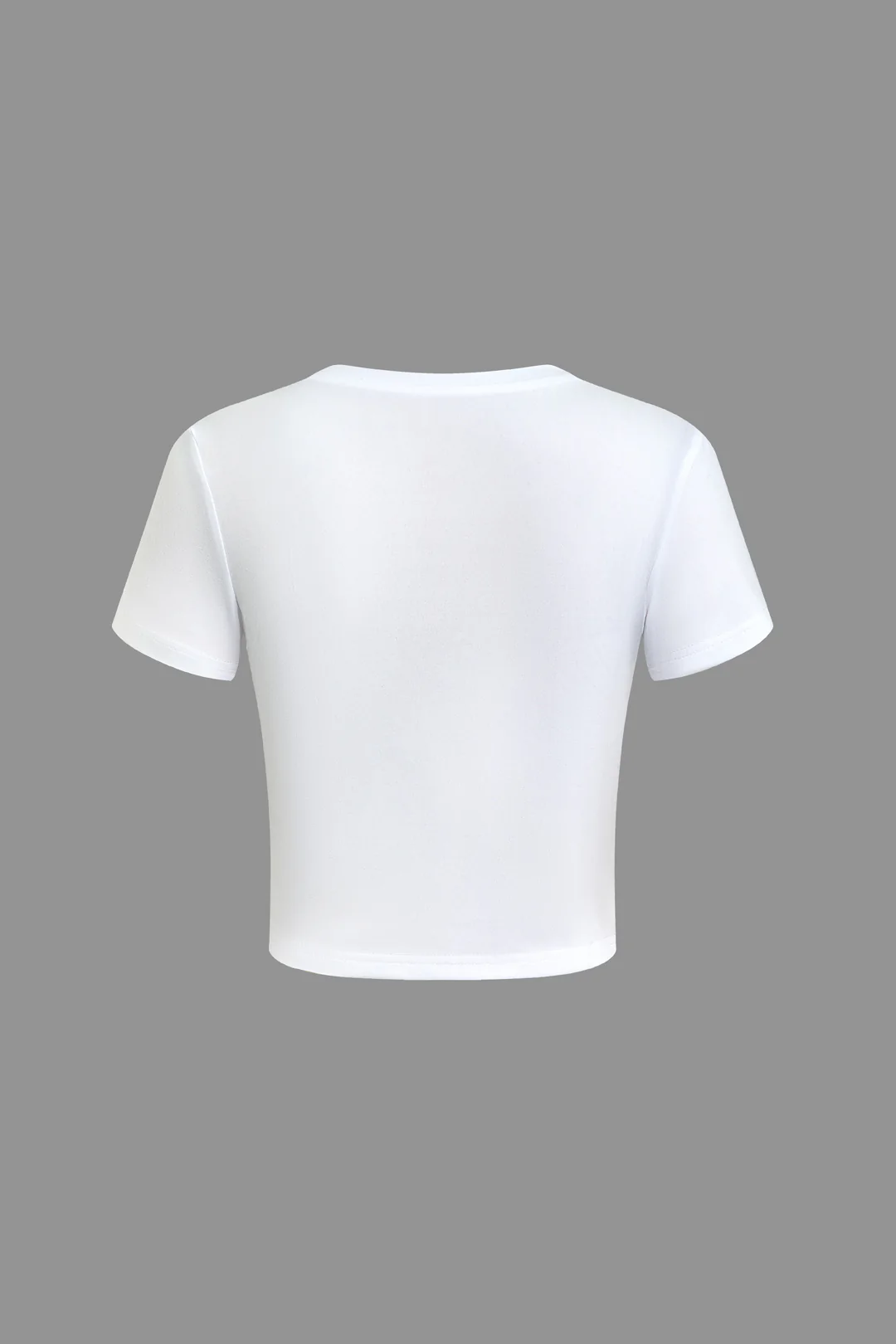 Retro Print Round Short Sleeve T-Shirt - Weenar