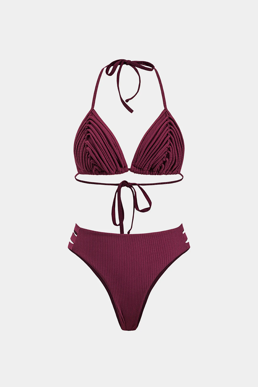 Backless Strappy Bikini Set - Weenar