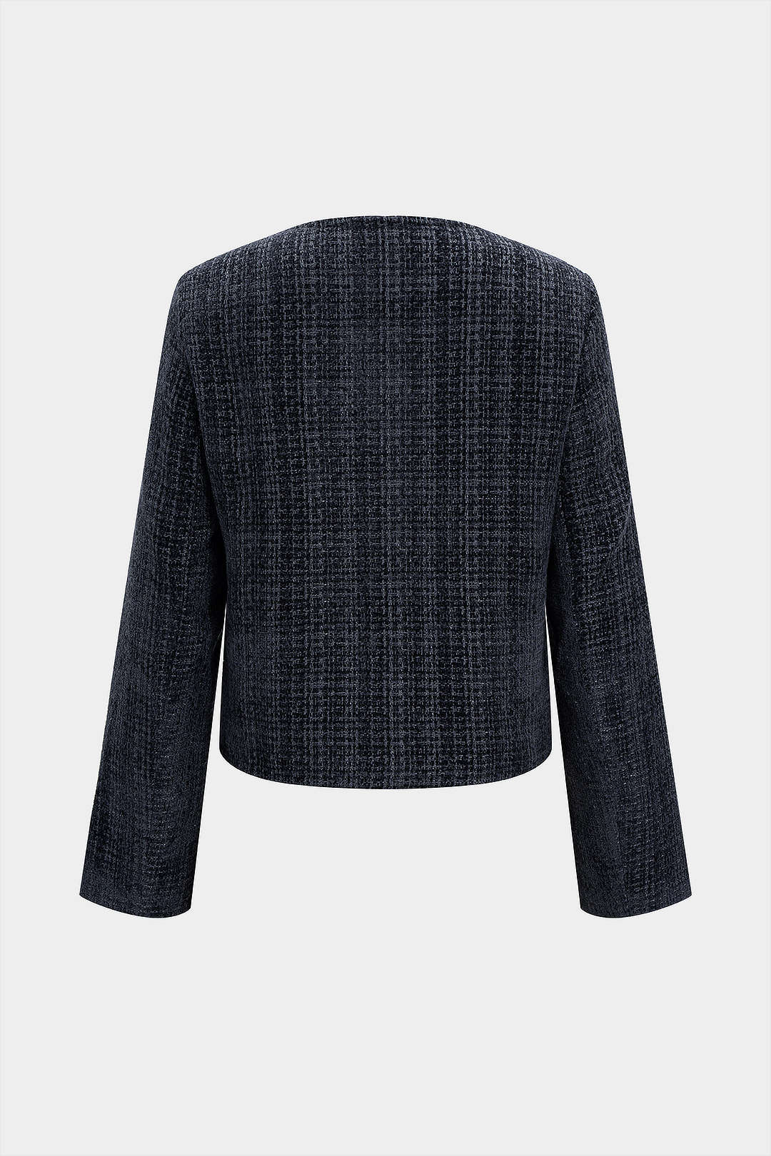 Metallic Button Shoulder Pads Jacket - Weenar