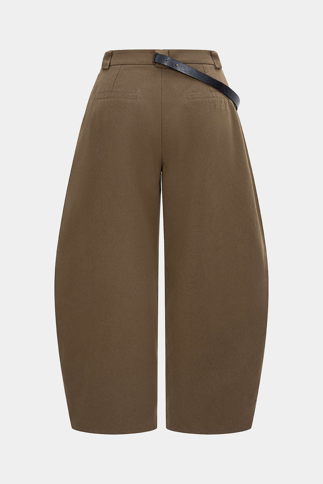 Plus Size Metallic Asymmetrical Trousers - Weenar