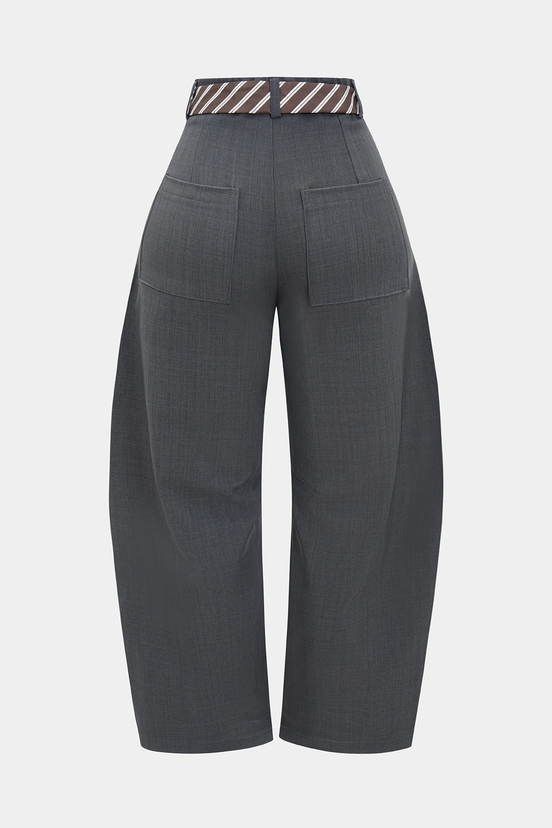 Belted Barrel Trousers - Weenar
