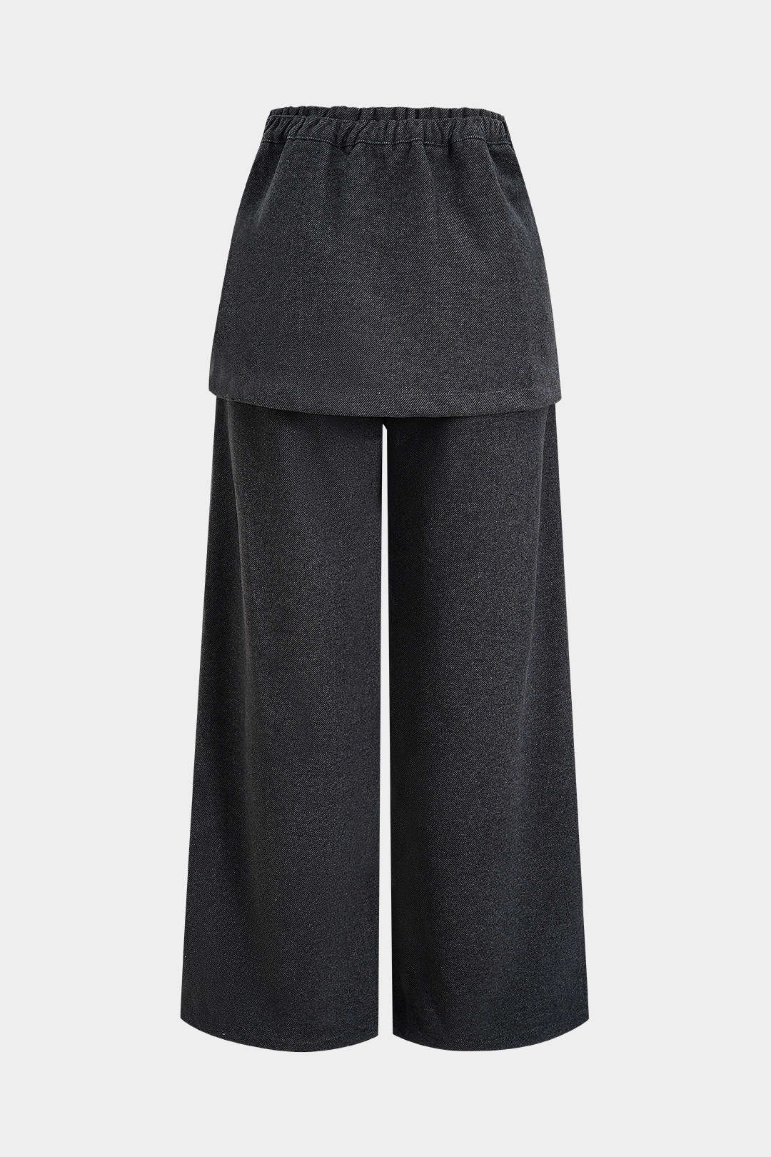 Asymmetrical Button Straight Pants - Weenar