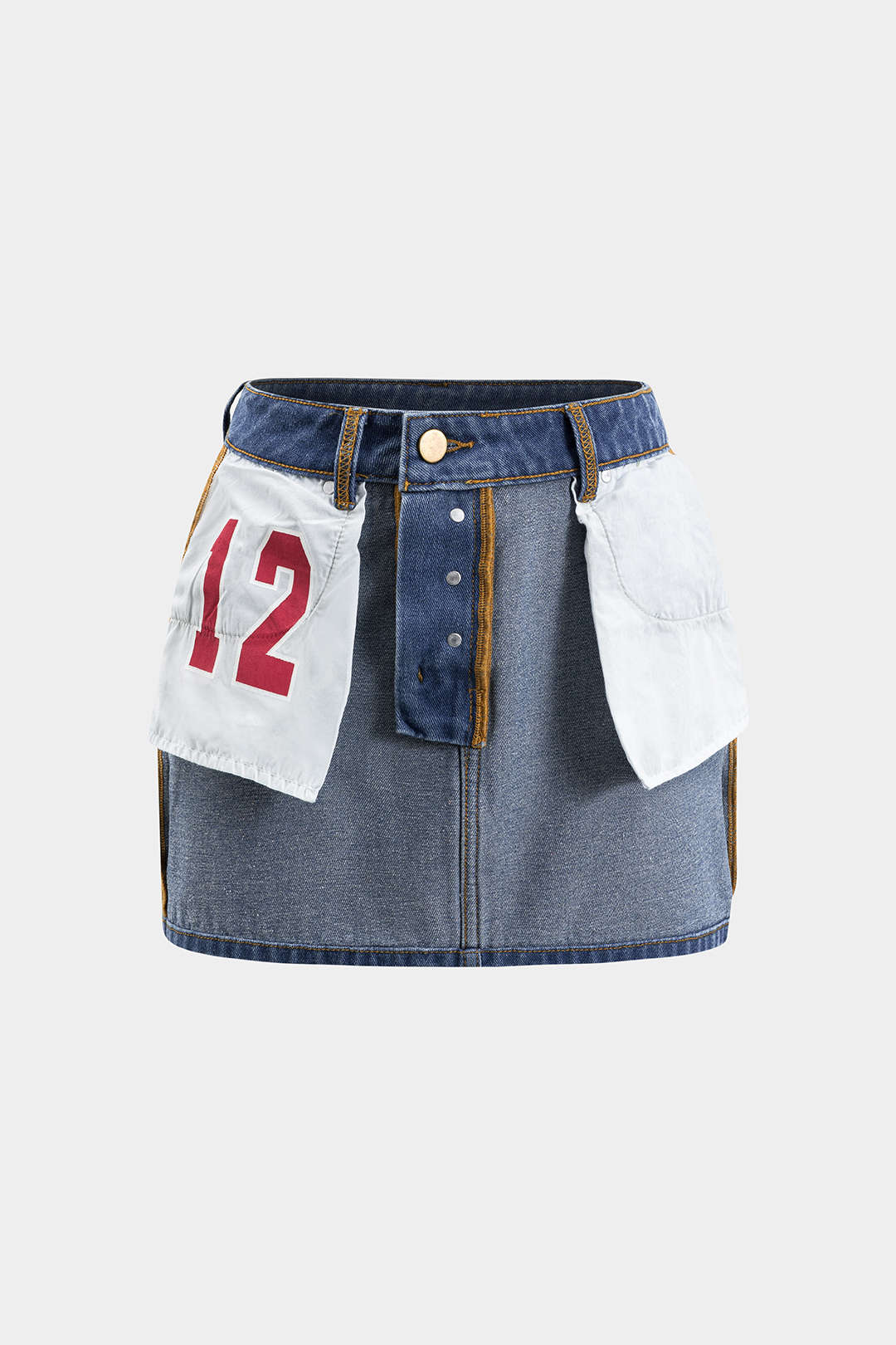 Reversible Denim Pocket Mini Skirt - Weenar
