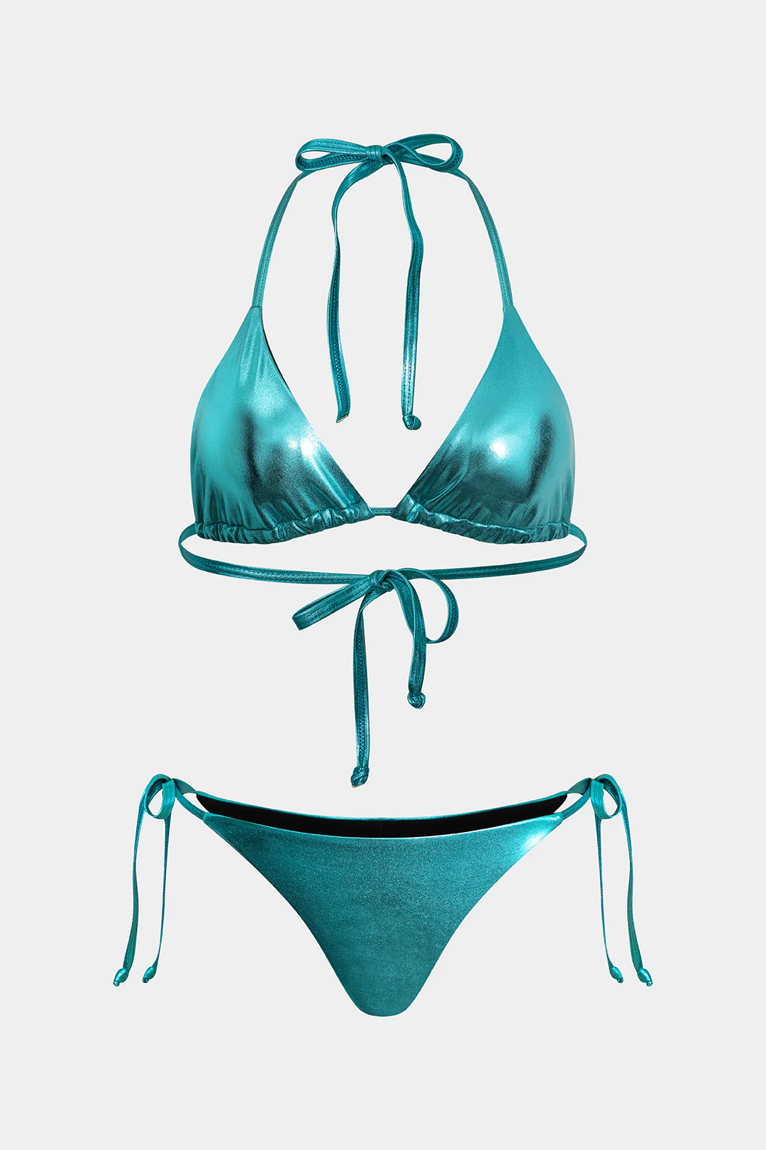 Halter Neck Tie-Up Bikini Set - Weenar