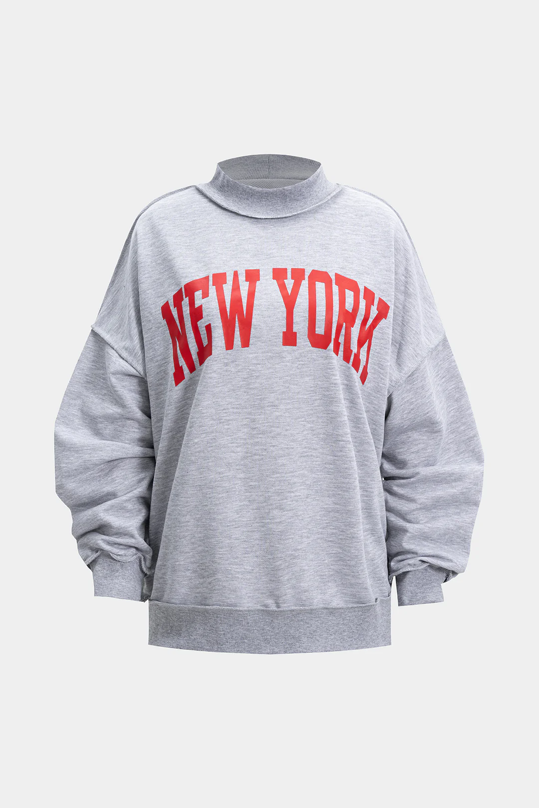 Letter Print Long Sleeve Sweatshirt - Weenar