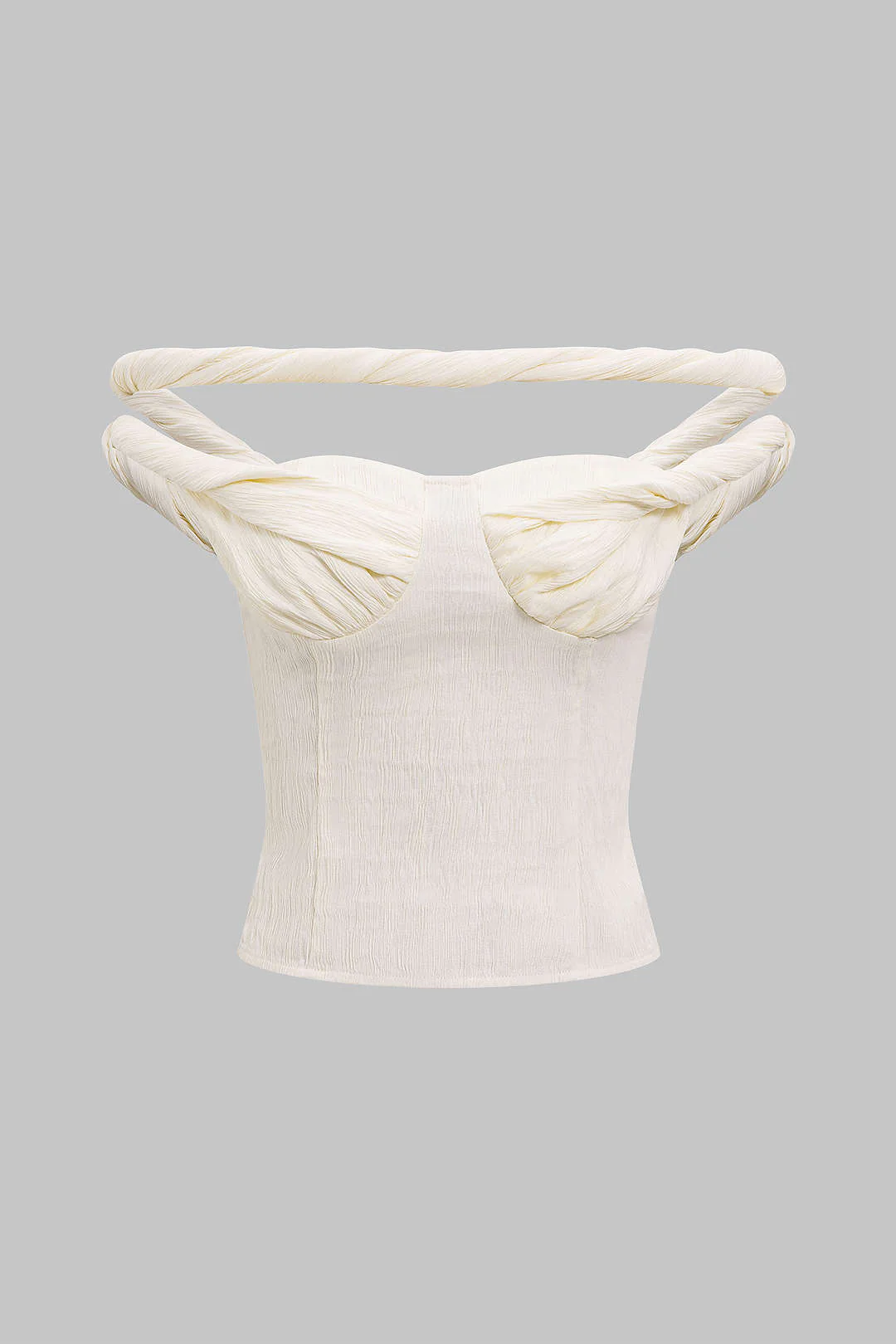 Twist Knot Zipper Tank Top - Weenar