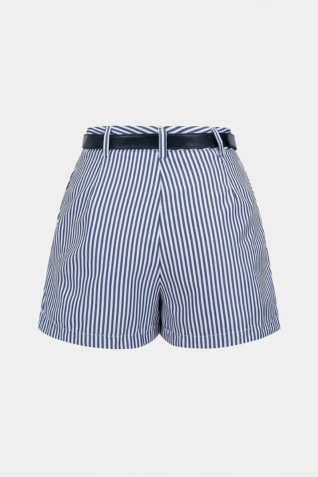 Stripes Print Belted Skort - Weenar