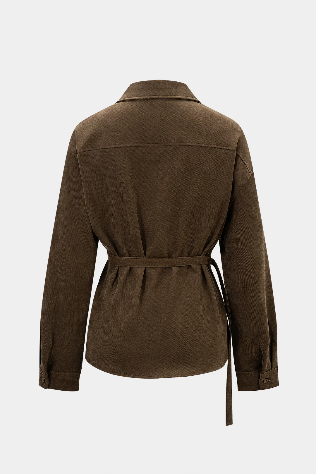 Asymmetrical Tie-Up Long-Sleeve Shirt - Weenar