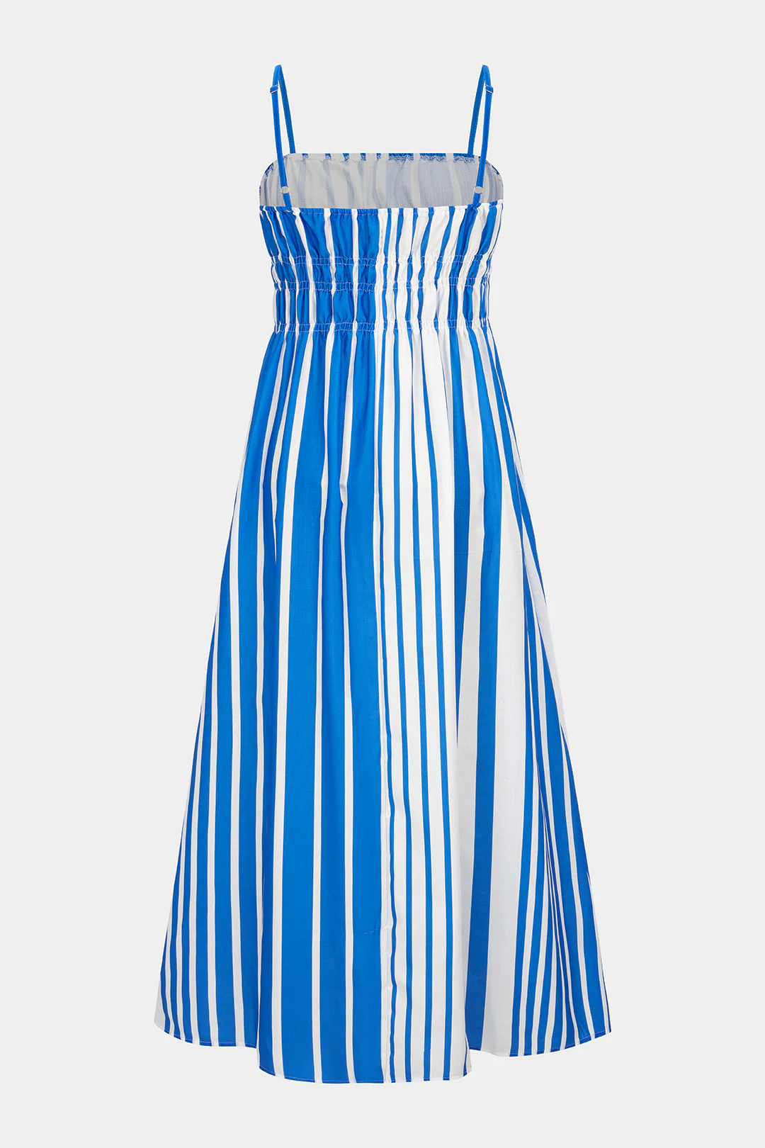 Contrast Stripes Print Sleeveless Maxi Dress - Weenar