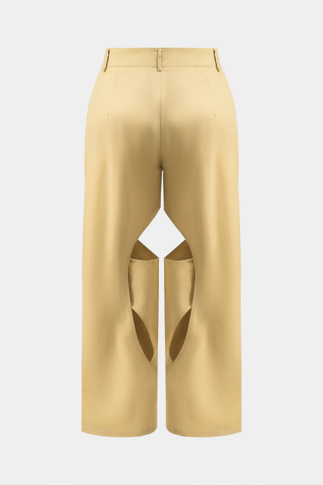 Plus Size Cut Out High Waist Pants - Weenar