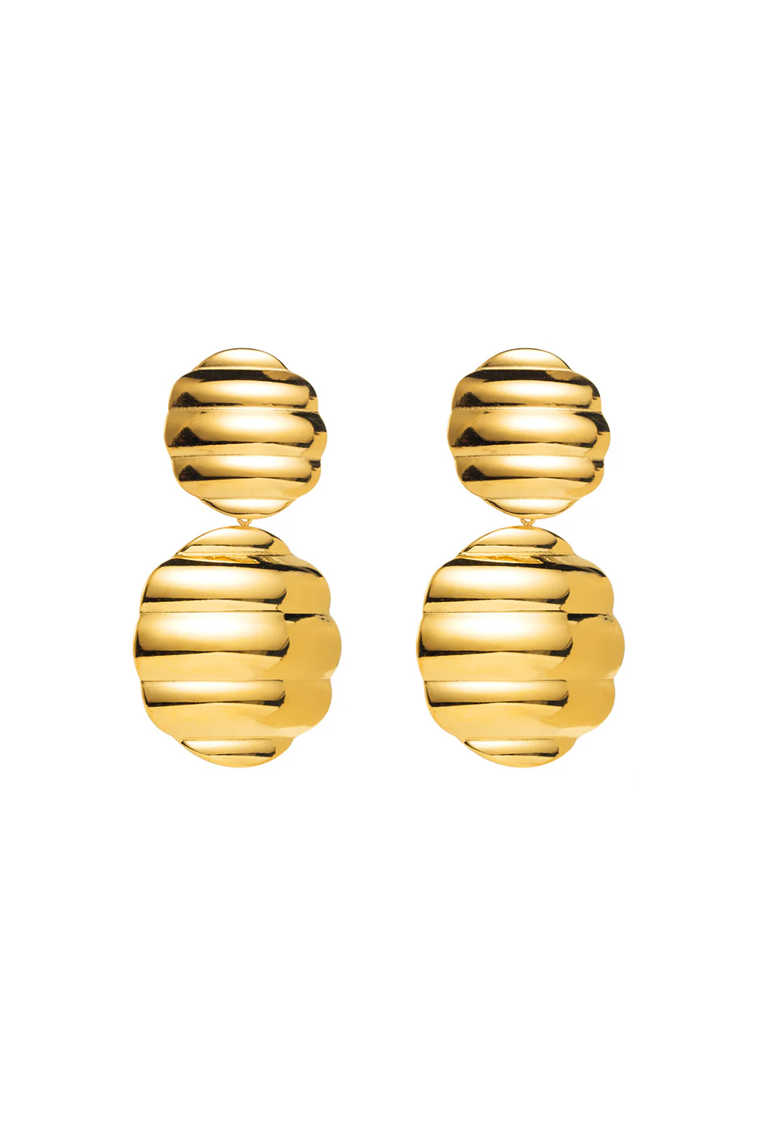 Alloy Stripes Print Earrings - Weenar
