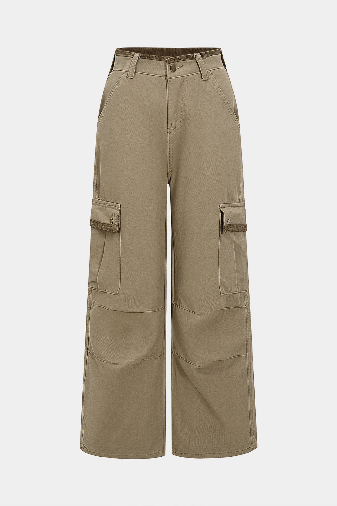 Denim Washed Pocket Wide Leg Jeans - Weenar