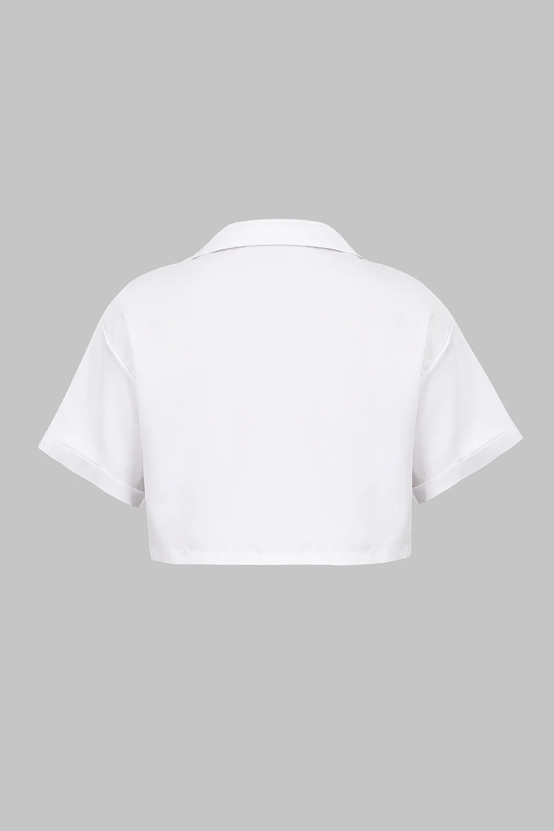 Plus Size Twist Knot Short-Sleeve Shirt - Weenar