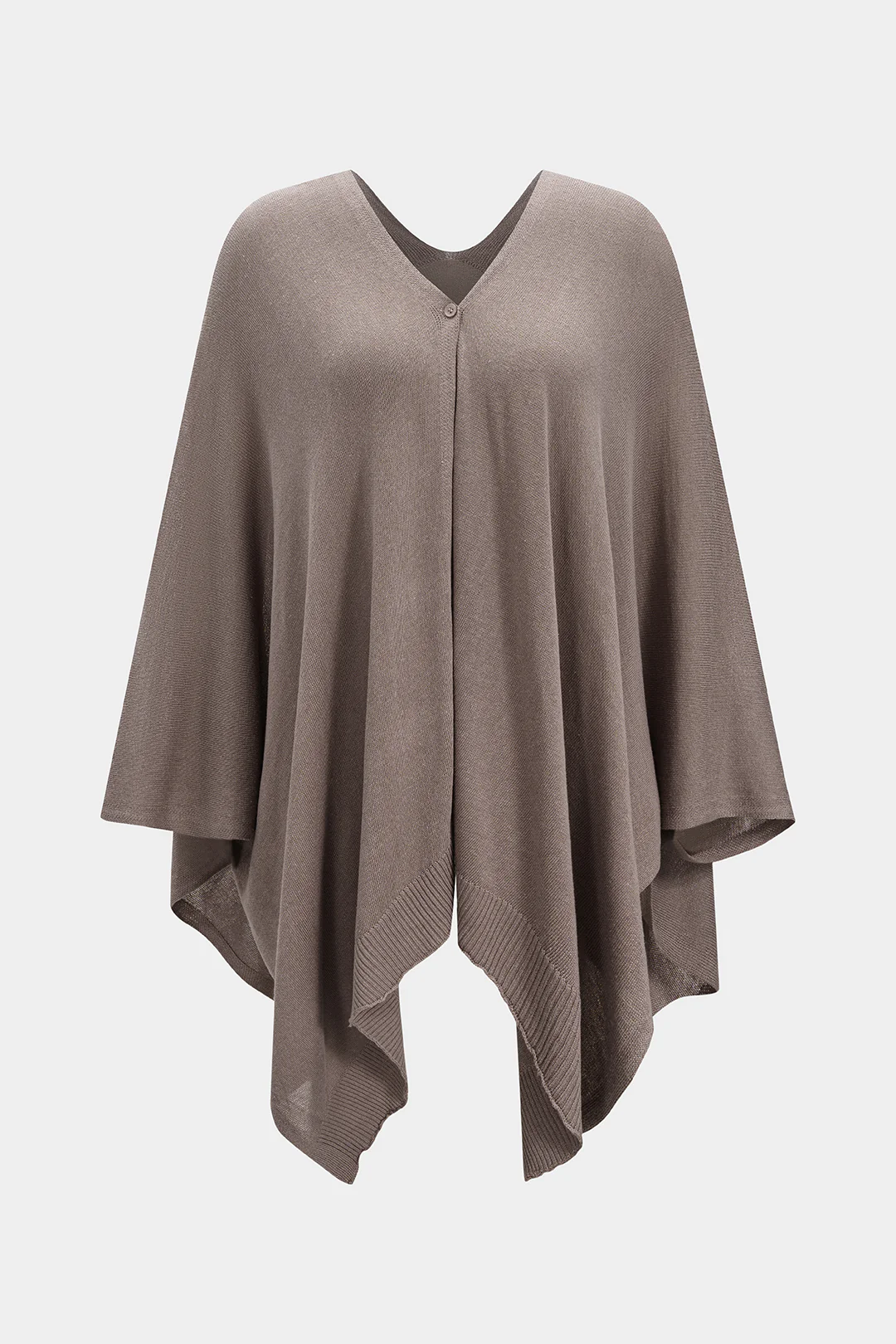 Knit V-Neck Ribbed Outerwear - Weenar