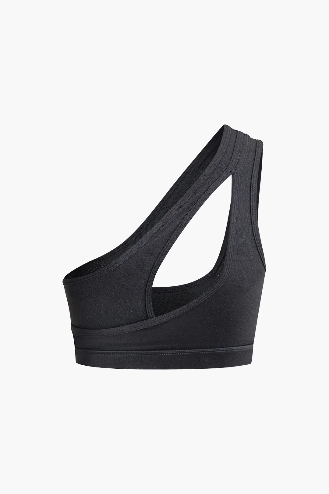 Asymmetrical Hollow Out Sports Bra - Weenar