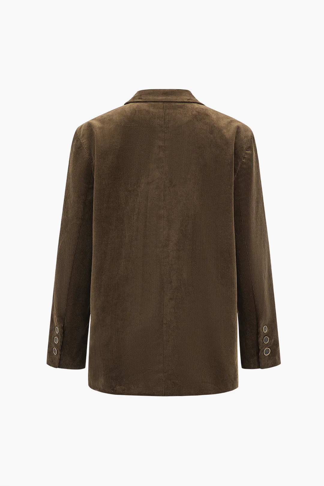Corduroy Button Pocket Blazer - Weenar