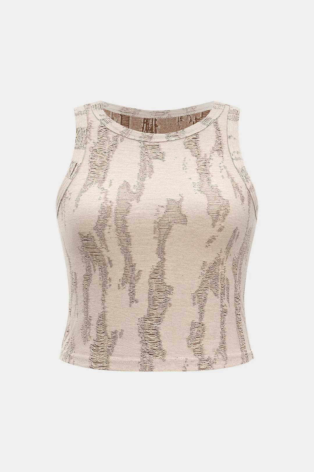 Plus Size Ripped Tank Top - Weenar