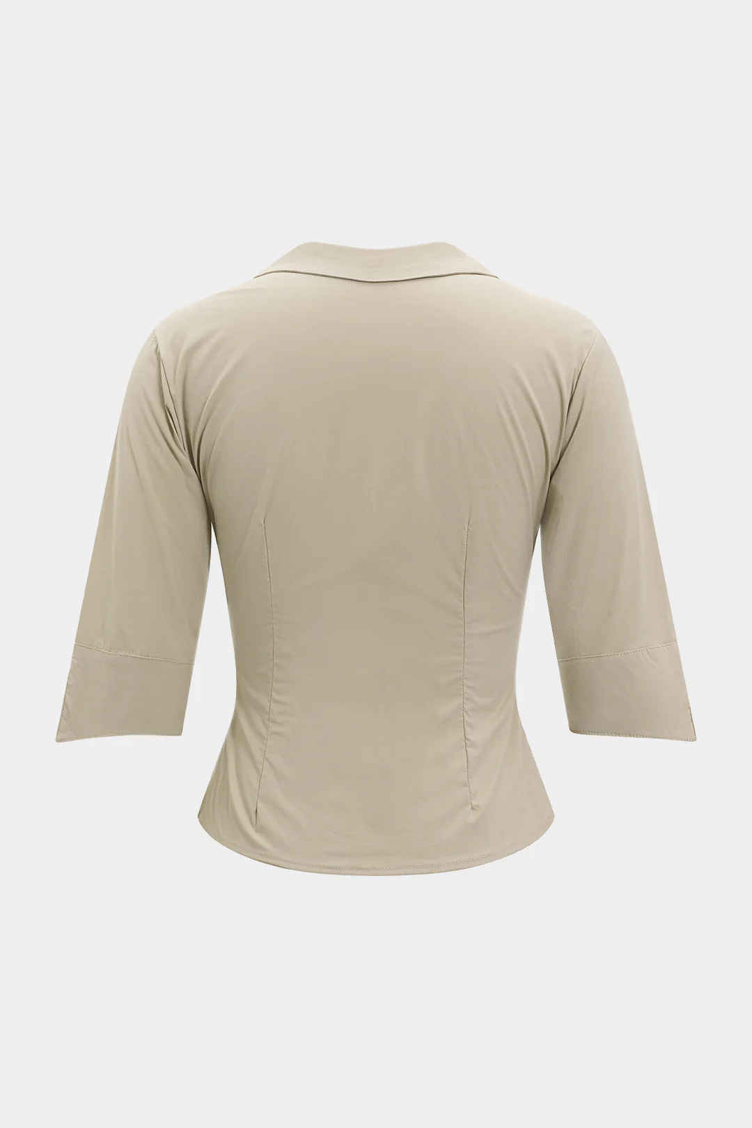 Linen V-Neck Button Pocket Short-Sleeve Shirt - Weenar
