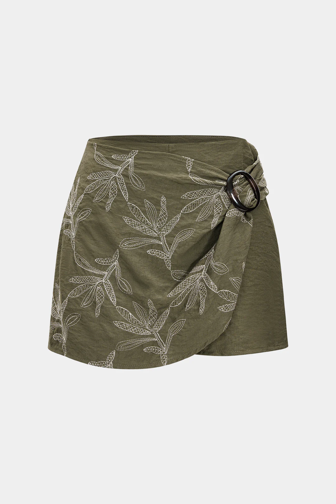 Embroidery Asymmetrical Shorts - Weenar