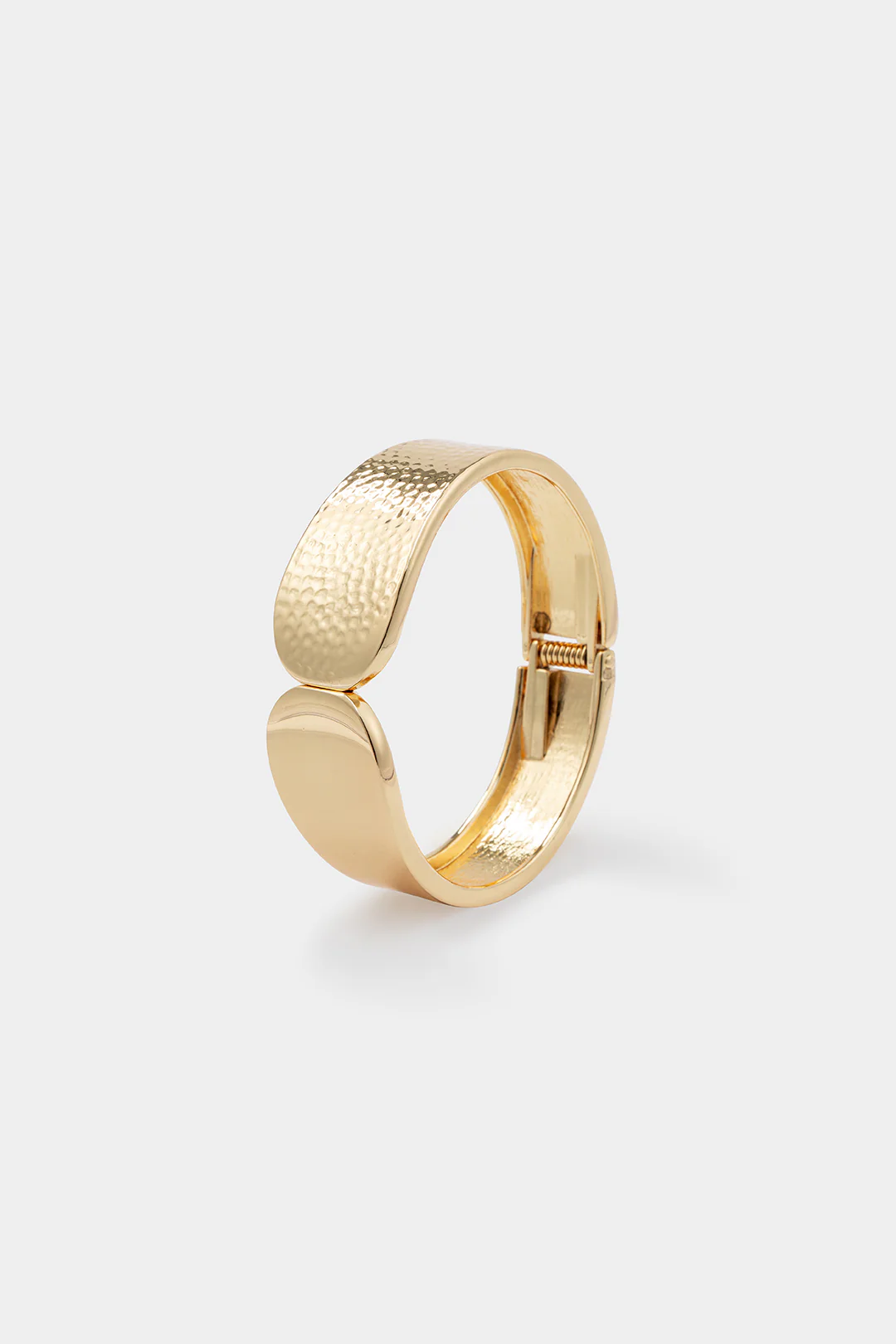 Metal Texture Open Bracelet - Weenar