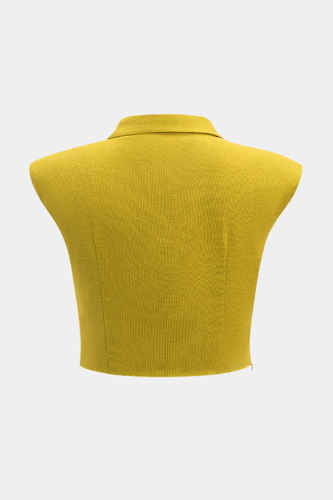 Plus Size Linen V-Neck Ruched Tank Top - Weenar