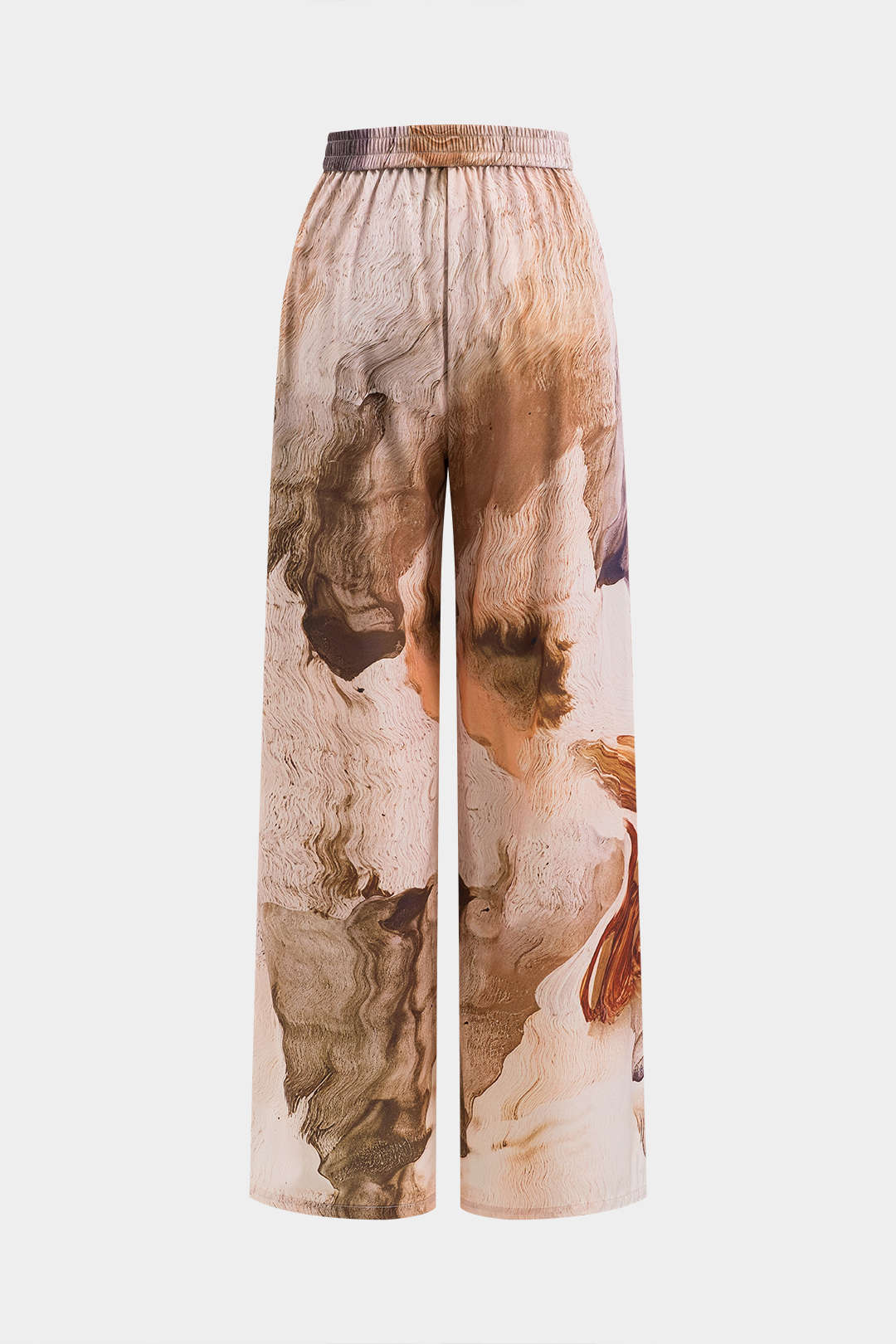 Retro Print  Wide Leg Trousers - Weenar