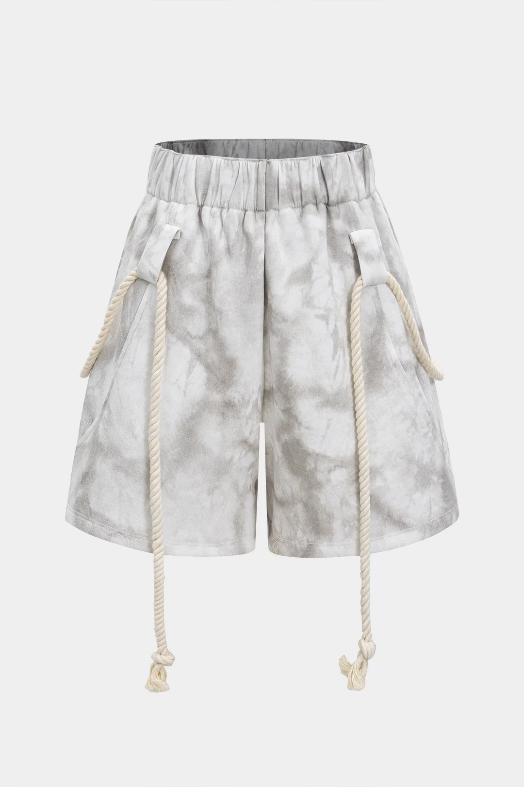 Watercolor Print Tie-Up Shorts - Weenar