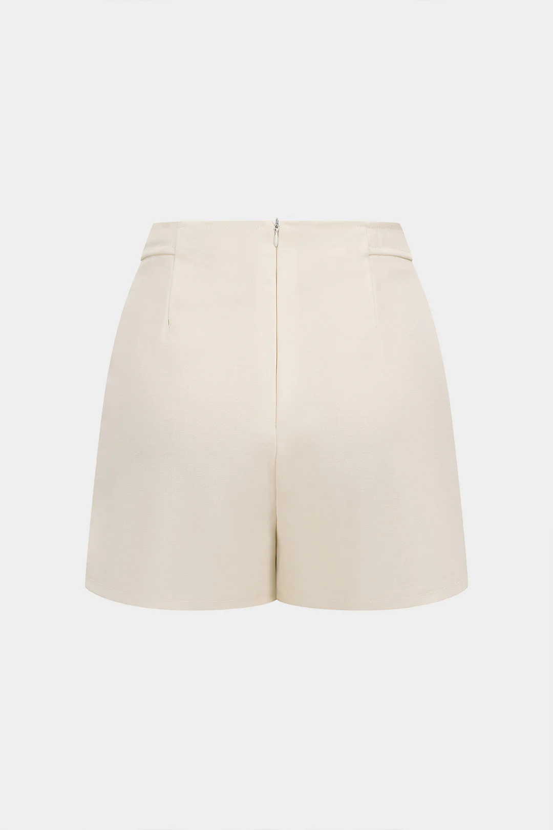 High Waist Button Zipper Wide Leg Shorts - Weenar