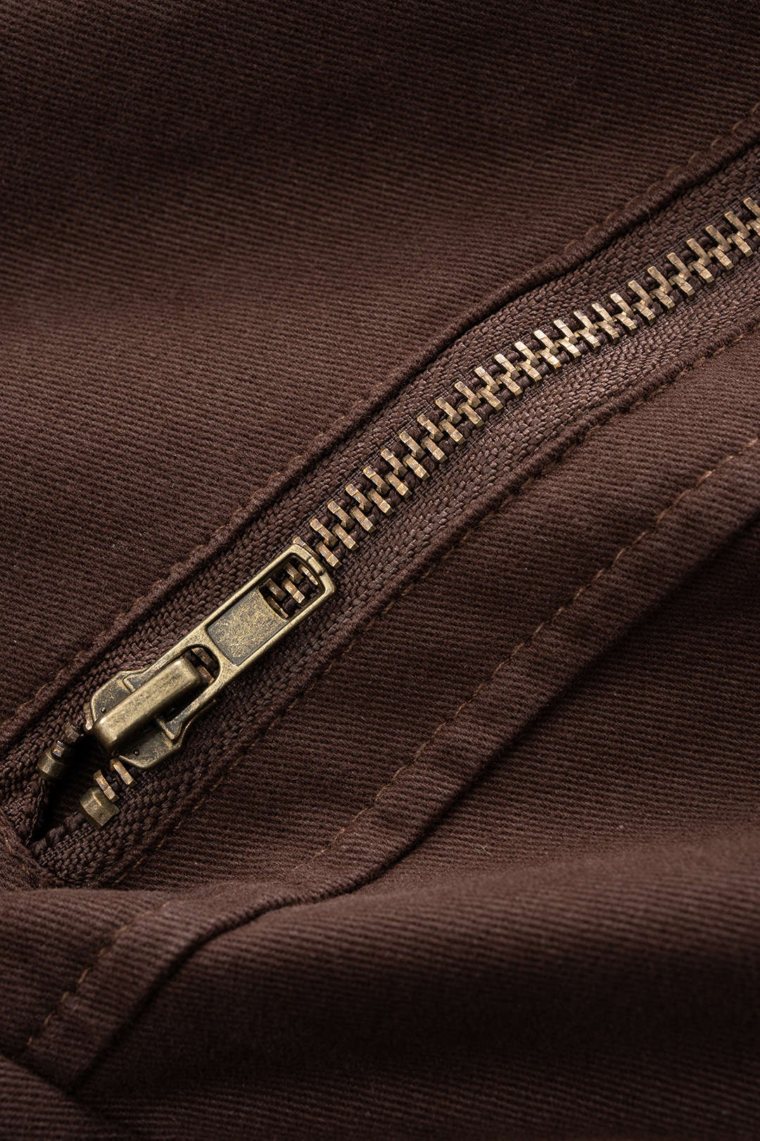 Denim Button Zipper High collar Outerwear - Weenar