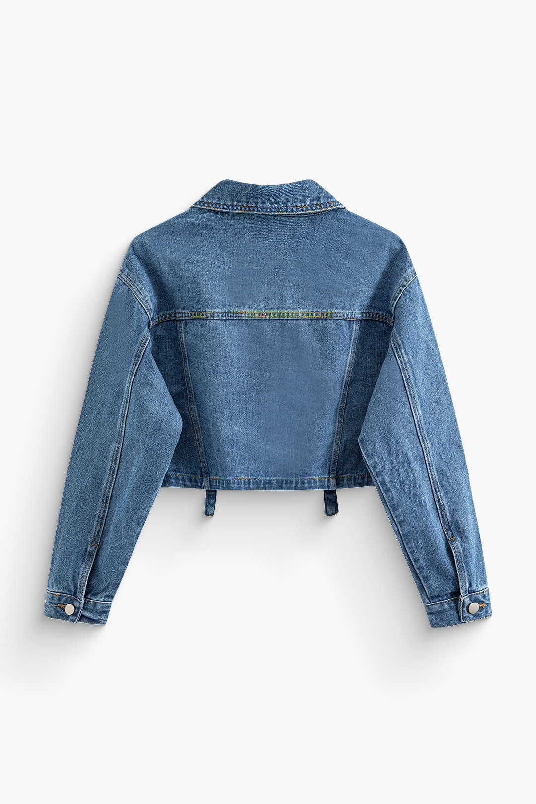 Denim Pocket Cropped Outerwear - Weenar