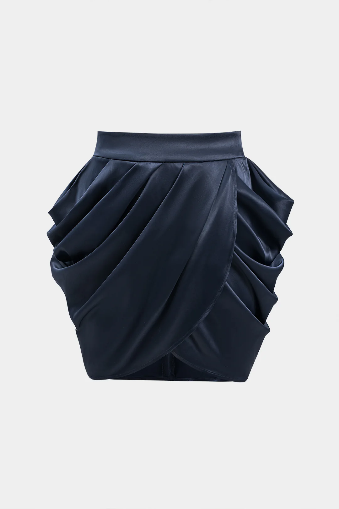 Satin Pleated Mini Skirt - Weenar