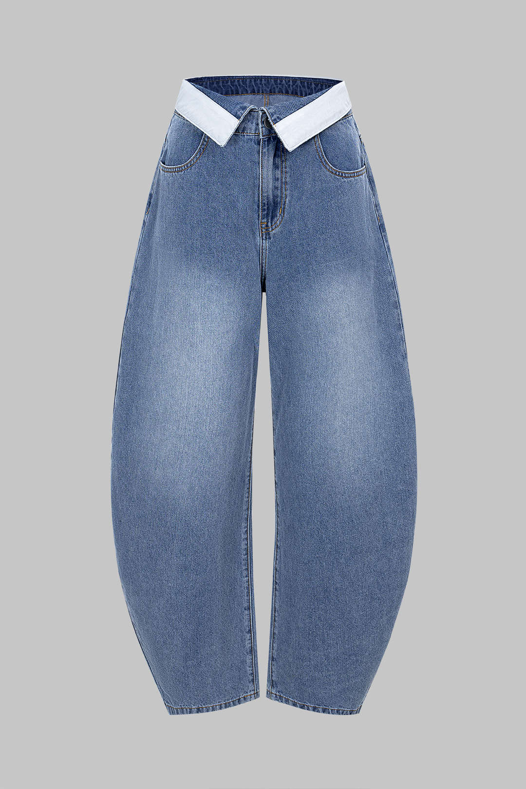 Denim Pocket Barrel Jeans - Weenar
