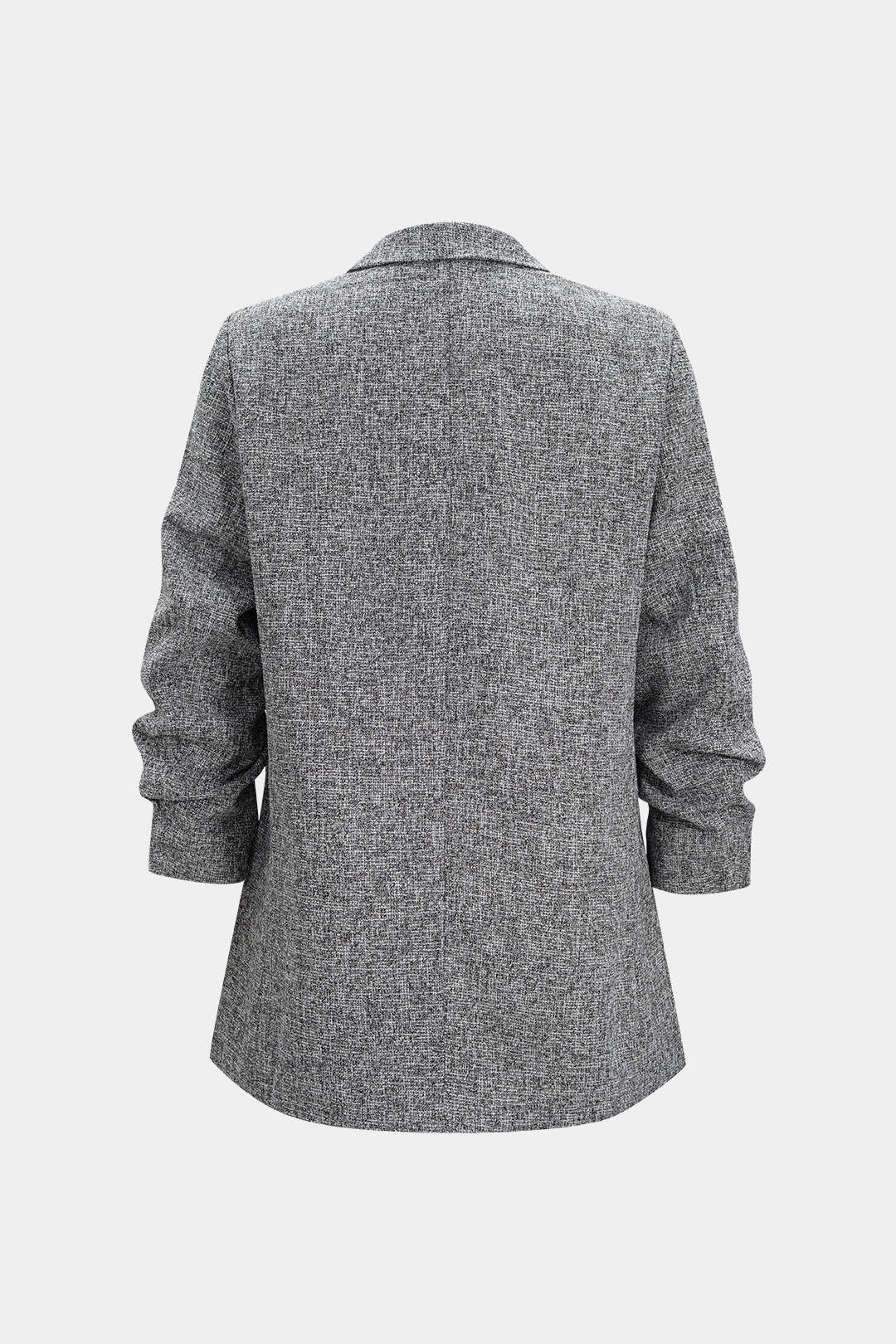 Notched Lapel Shoulder Pads Blazer - Weenar