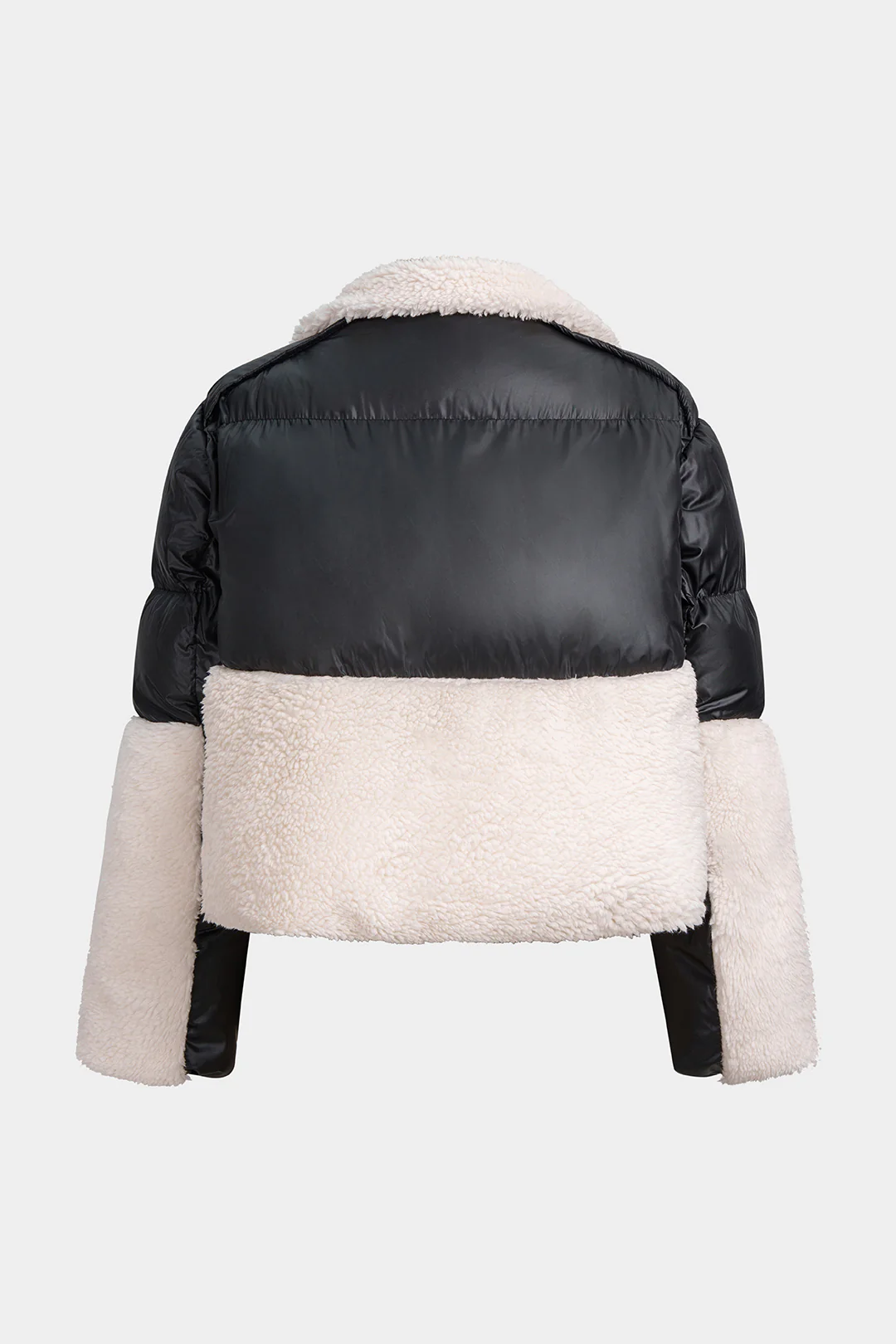 Wool Splicing Patchwork Puffer - Weenar