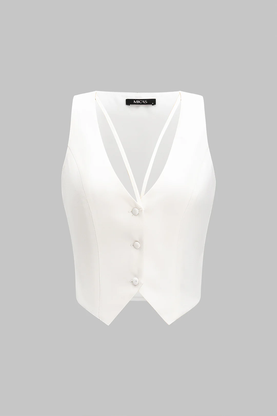 Solid Button Tank Top - Weenar
