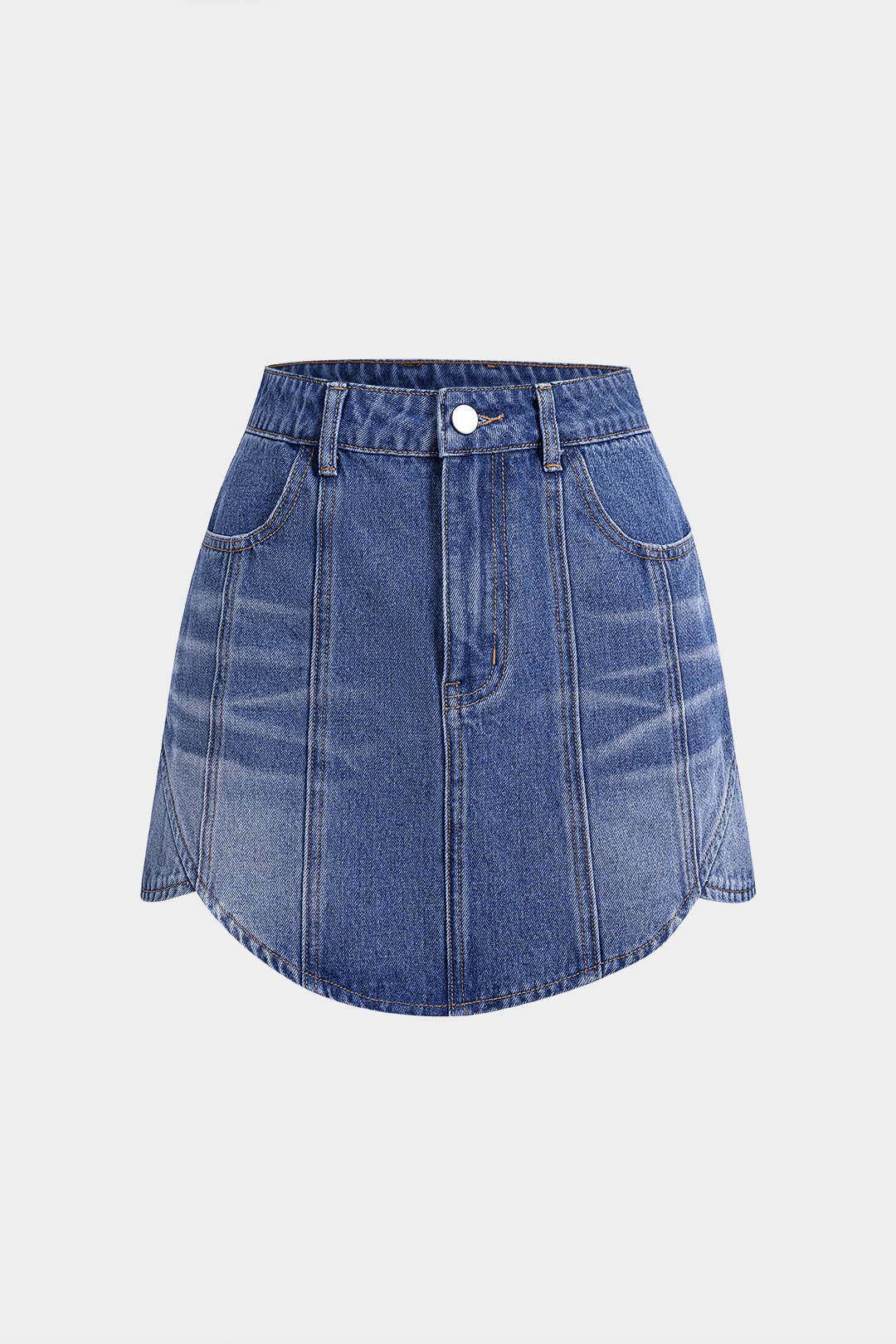 Denim Seamdetail Skirt - Weenar